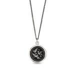 Birds of a Feather Talisman Oxidized Sterling Silver