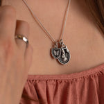 Hare Talisman Oxidized Sterling Silver