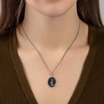 Hare Talisman Oxidized Sterling Silver