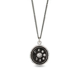 Moon Phases Talisman Oxidized Sterling Silver