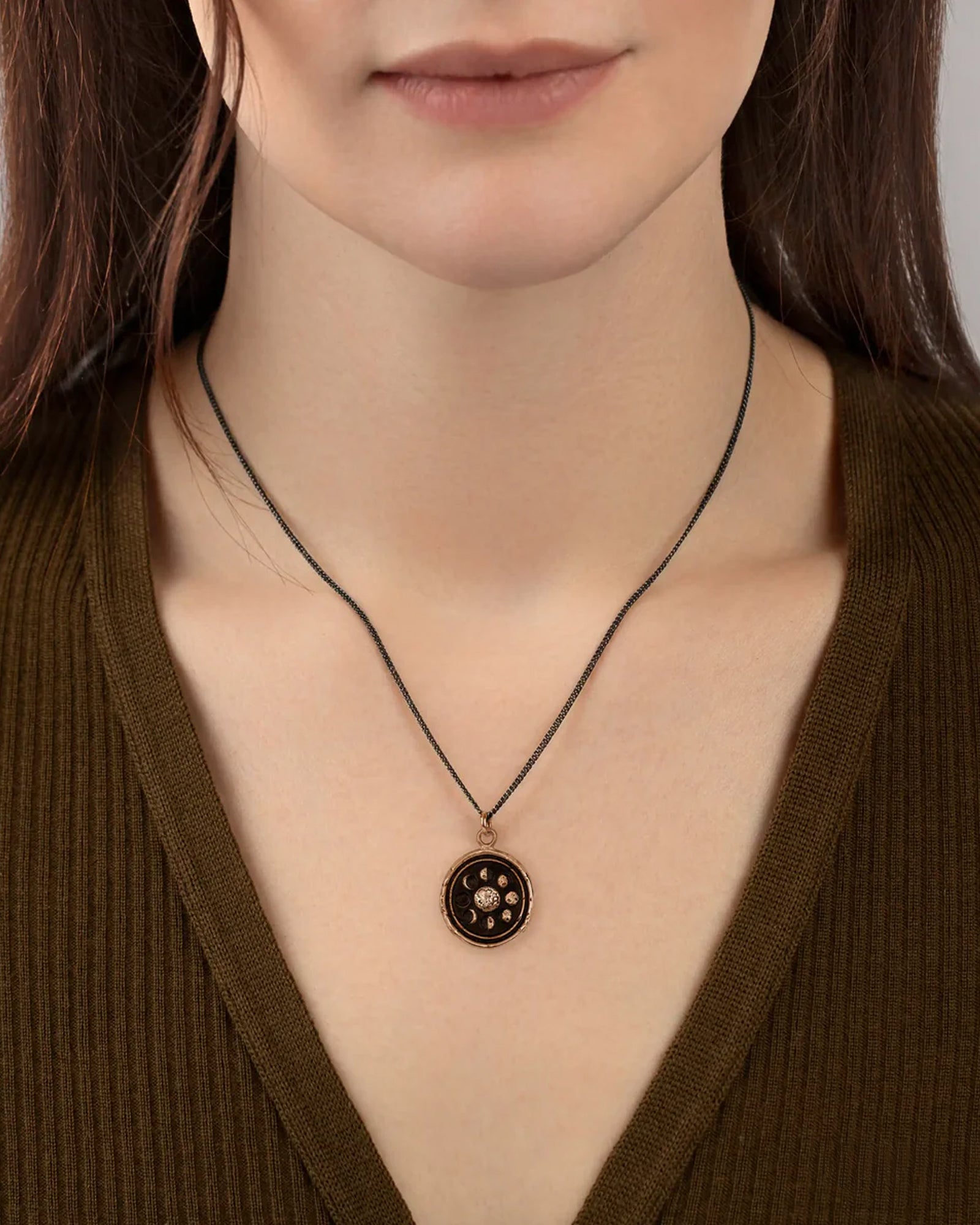 Moon Phases Talisman Bronze