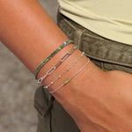 Poppy Rose-Birthstone Bracelet-Bracelets-Blue Ruby Jewellery-Vancouver Canada
