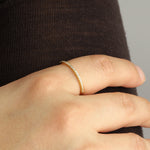 Quiet Icon-Half Eternity CZ Ring-Rings-Blue Ruby Jewellery-Vancouver Canada