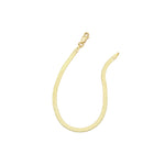 Quiet Icon-Herringbone Bracelet I 3mm-Bracelets-14k Gold Vermeil-Blue Ruby Jewellery-Vancouver Canada