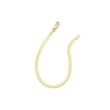 Quiet Icon-Herringbone Bracelet I 3mm-Bracelets-14k Gold Vermeil-Blue Ruby Jewellery-Vancouver Canada
