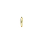 Quiet Icon-Flat Single Huggie I 10mm-Earrings-Blue Ruby Jewellery-Vancouver Canada