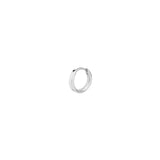 Quiet Icon-Flat Single Huggie I 10mm-Earrings-Blue Ruby Jewellery-Vancouver Canada
