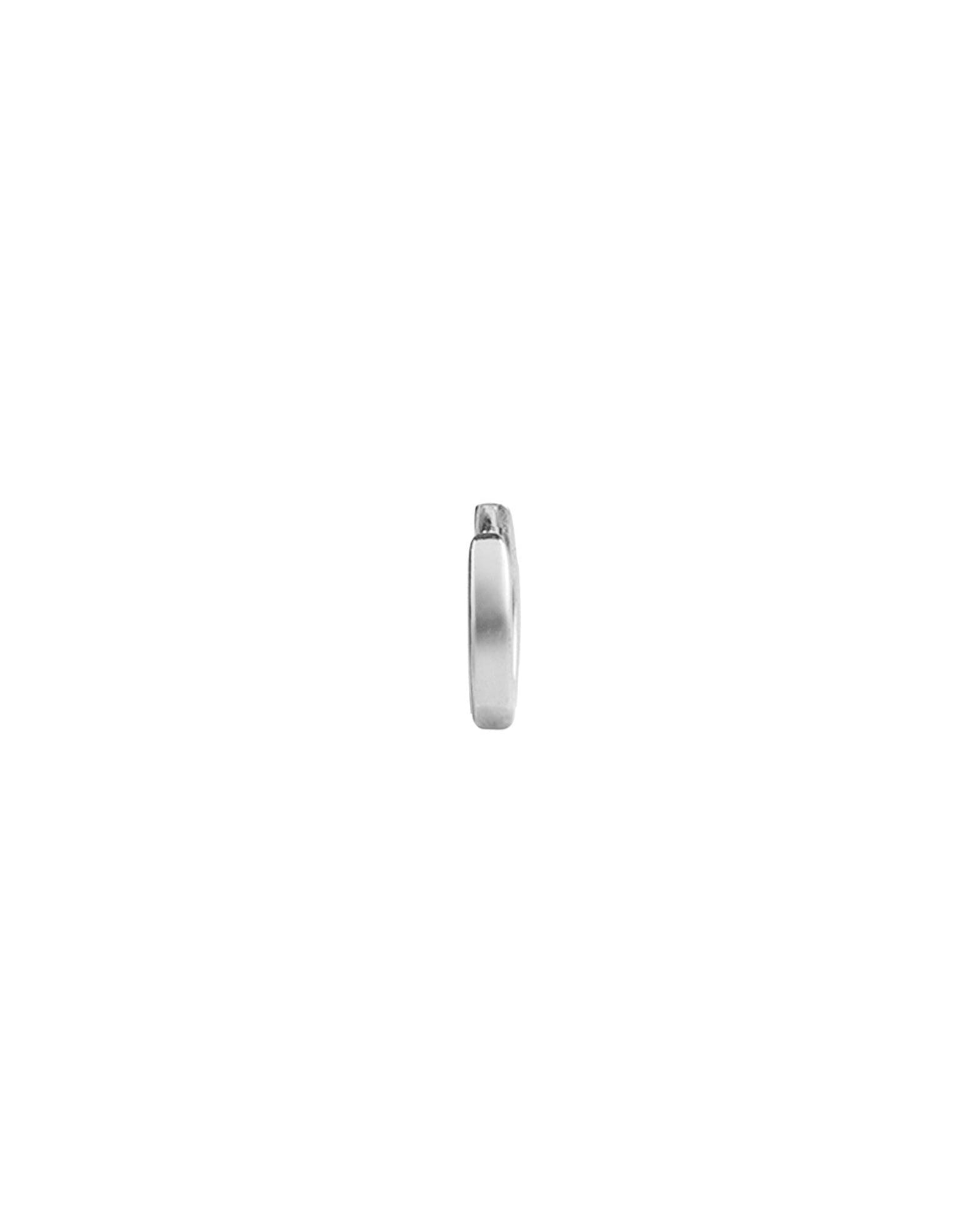 Quiet Icon-Flat Single Huggie I 10mm-Earrings-Blue Ruby Jewellery-Vancouver Canada