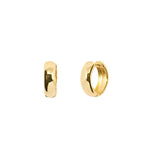 Quiet Icon-Wide Huggies I 13mm-Earrings-14k Gold Vermeil-Blue Ruby Jewellery-Vancouver Canada