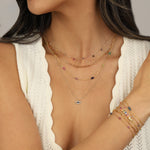 Quiet Icon-Evil Eye CZ Necklace-Necklaces-Blue Ruby Jewellery-Vancouver Canada