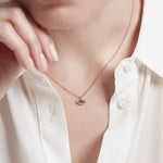 Quiet Icon-Evil Eye CZ Necklace-Necklaces-Blue Ruby Jewellery-Vancouver Canada