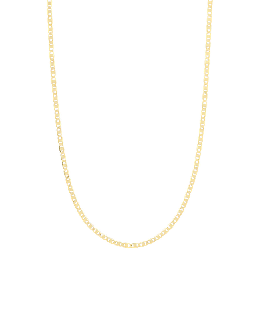 Quiet Icon-Flat Mariner Chain Necklace-Necklaces-14k Gold Vermeil-Blue Ruby Jewellery-Vancouver Canada