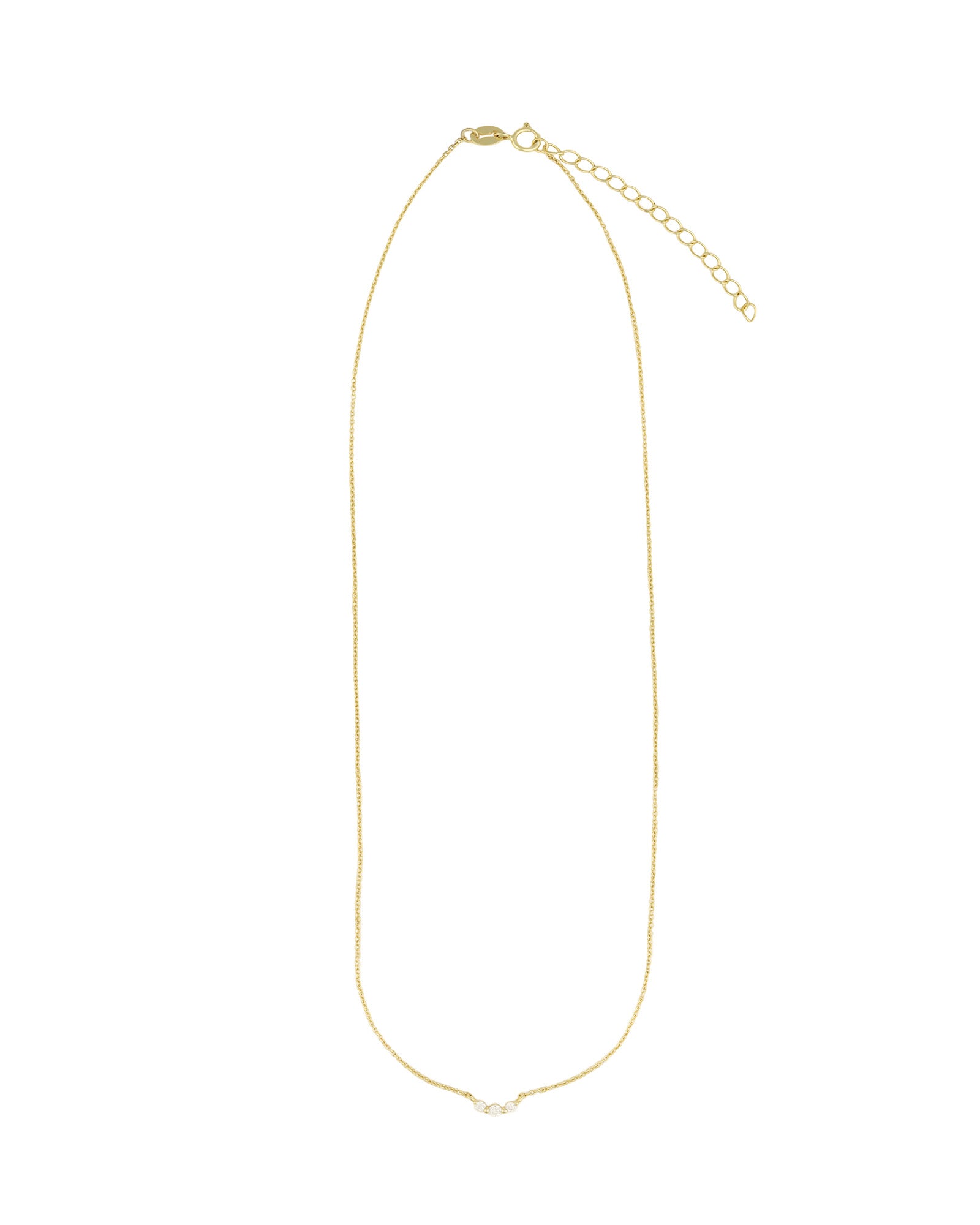 Quiet Icon-Graduated CZ Necklace-Necklaces-Blue Ruby Jewellery-Vancouver Canada