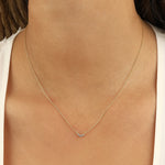 Quiet Icon-Graduated CZ Necklace-Necklaces-Blue Ruby Jewellery-Vancouver Canada