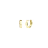 Quiet Icon-Round Huggies | 12mm-Earrings-14k Gold Vermeil-Blue Ruby Jewellery-Vancouver Canada