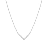 Chevron CZ Necklace