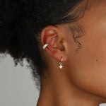 Quiet Icon-Baguette Ear Cuff-Earrings-Blue Ruby Jewellery-Vancouver Canada