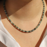 Gem Jar-Shaded Aquamarine Beaded Necklace-Necklaces-Blue Ruby Jewellery-Vancouver Canada