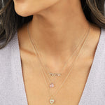 Quiet Icon-Mama Cursive Necklace-Necklaces-Blue Ruby Jewellery-Vancouver Canada
