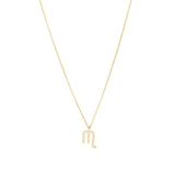 Quiet Icon-Zodiac Necklace-Necklaces-14k Gold Vermeil-Scorpio-Blue Ruby Jewellery-Vancouver Canada