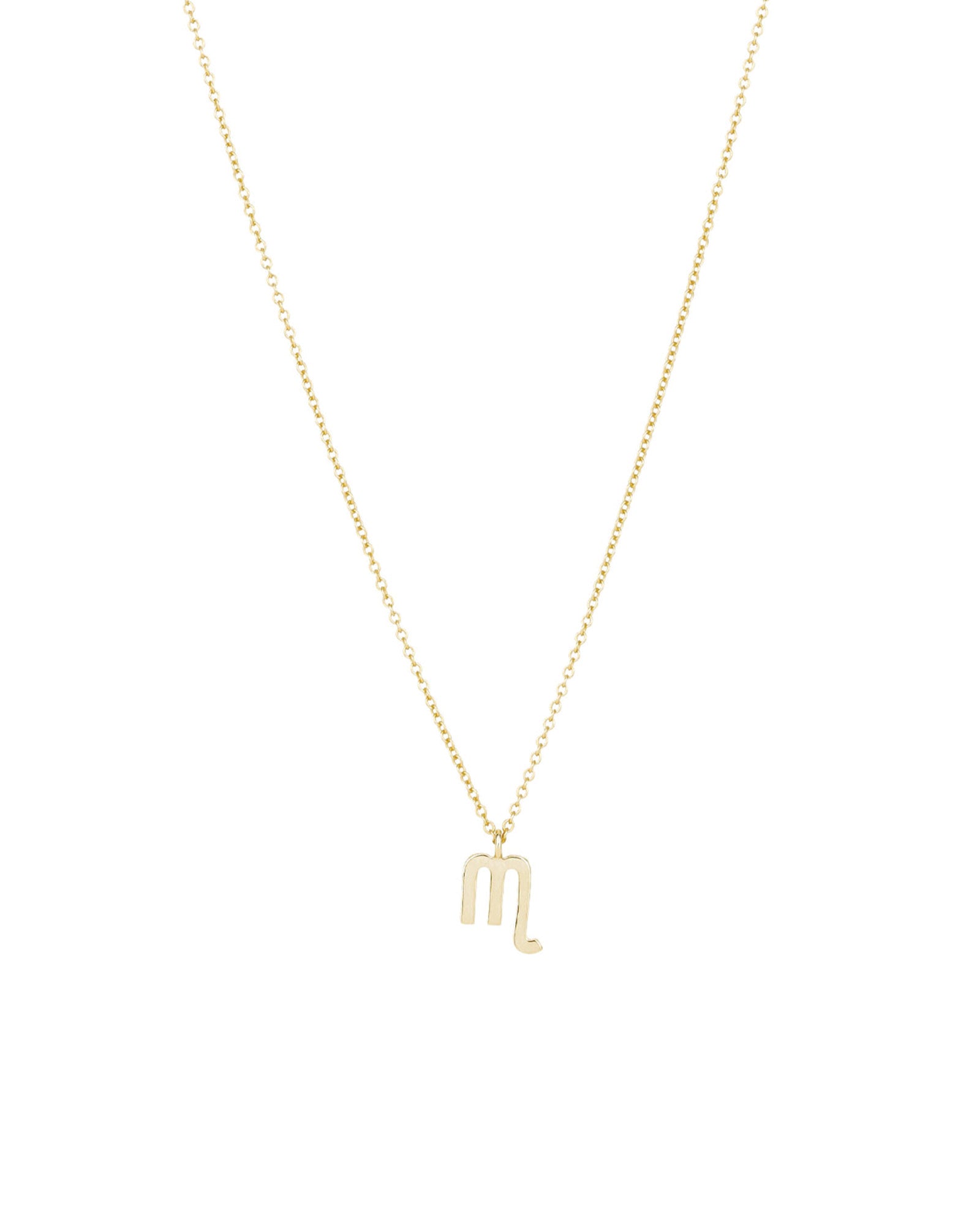 Quiet Icon-Zodiac Necklace-Necklaces-14k Gold Vermeil-Scorpio-Blue Ruby Jewellery-Vancouver Canada