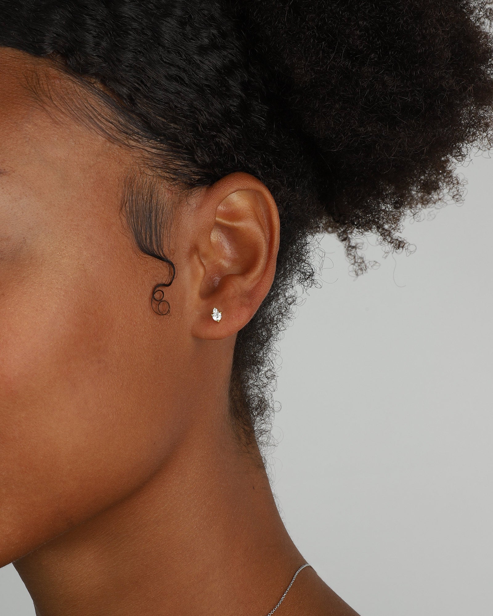 Quiet Icon-Birthstone Studs | April-Earrings-Blue Ruby Jewellery-Vancouver Canada