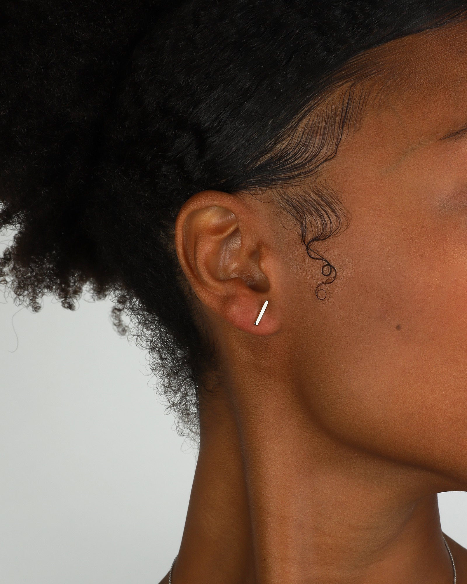 Quiet Icon-Bar Stud-Earrings-Blue Ruby Jewellery-Vancouver Canada
