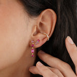 Quiet Icon-Multi Marquise Ear Cuff-Earrings-Blue Ruby Jewellery-Vancouver Canada