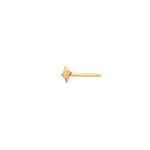 Quiet Icon-Star Single Stud-Earrings-14k Gold Vermeil-Blue Ruby Jewellery-Vancouver Canada
