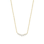Quiet Icon-Gradual Round CZ Necklace-Necklaces-14k Gold Vermeil, Cubic Zirconia-Blue Ruby Jewellery-Vancouver Canada