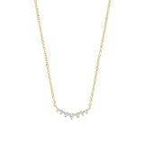 Quiet Icon-Gradual Round CZ Necklace-Necklaces-14k Gold Vermeil, Cubic Zirconia-Blue Ruby Jewellery-Vancouver Canada