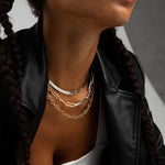 Quiet Icon-Herringbone Necklace-Necklaces-Rhodium Plated Sterling Silver-Blue Ruby Jewellery-Vancouver Canada