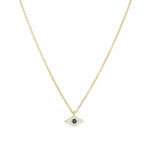 Quiet Icon-Small Evil Eye CZ Necklace-Necklaces-Blue Ruby Jewellery-Vancouver Canada