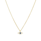 Quiet Icon-Small Evil Eye CZ Necklace-Necklaces-Blue Ruby Jewellery-Vancouver Canada