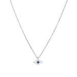 Quiet Icon-Small Evil Eye CZ Necklace-Necklaces-Blue Ruby Jewellery-Vancouver Canada