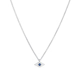 Quiet Icon-Small Evil Eye CZ Necklace-Necklaces-Blue Ruby Jewellery-Vancouver Canada