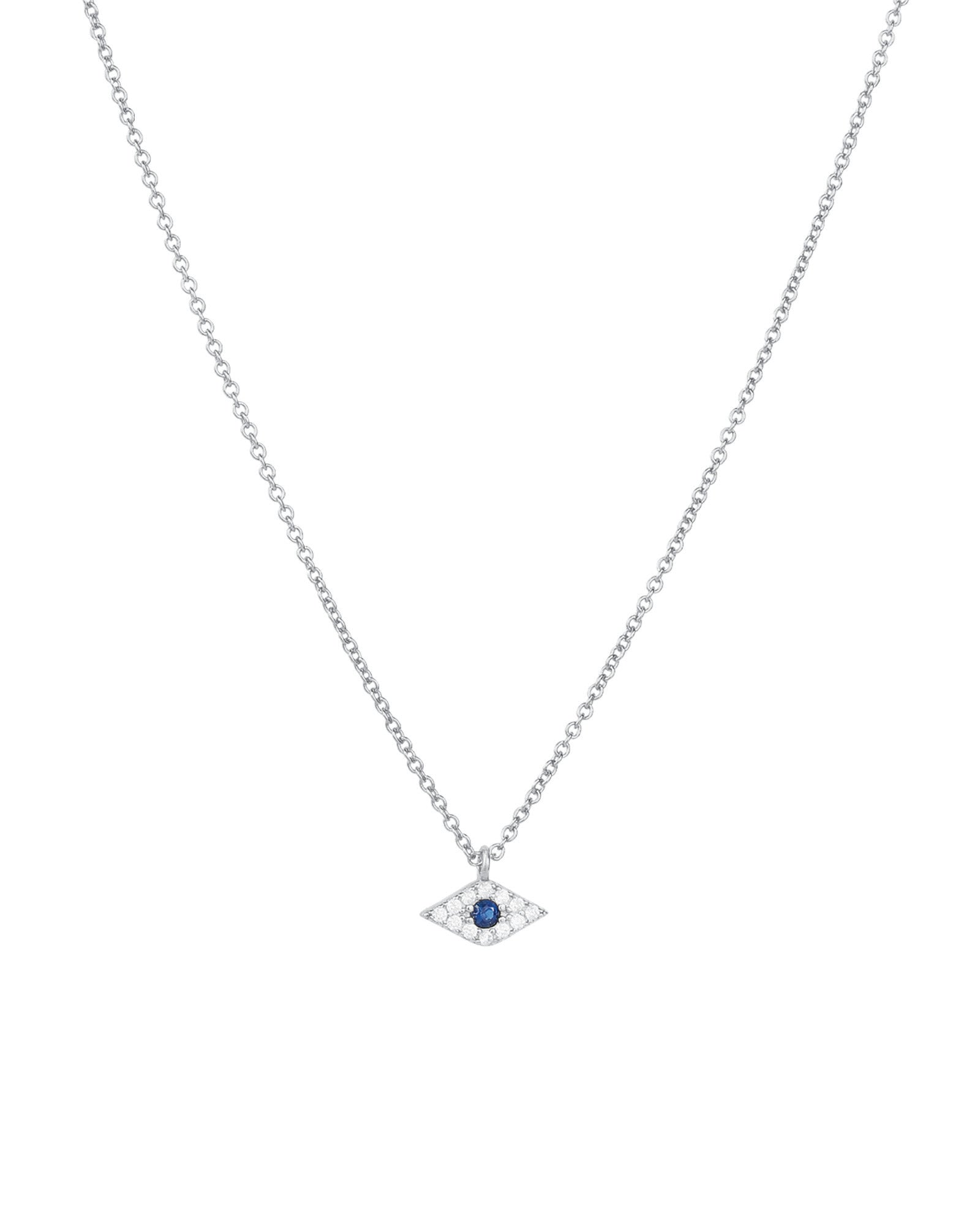 Quiet Icon-Small Evil Eye CZ Necklace-Necklaces-Blue Ruby Jewellery-Vancouver Canada