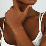 Quiet Icon-CZ Heart Bracelet-Bracelets-Blue Ruby Jewellery-Vancouver Canada