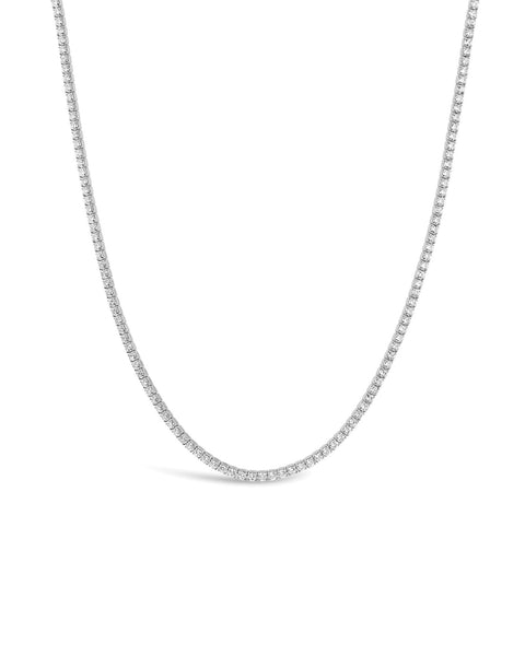 Quiet Icon CZ Tennis Necklace | Blue Ruby Jewellery, Canada
