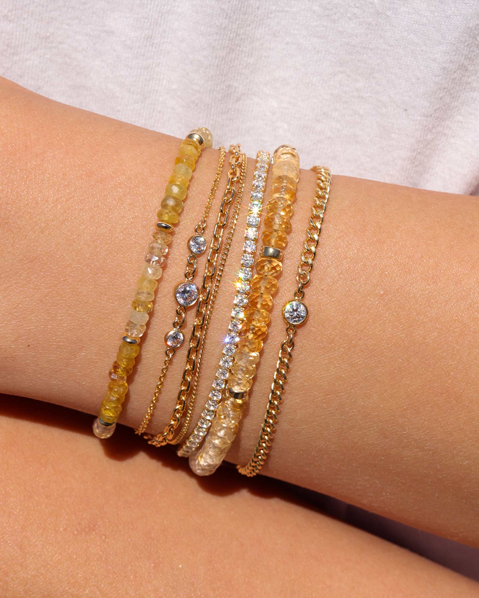 CZ Tennis Bracelet | 2mm Rhodium Plated Sterling Silver, Cubic Zirconia