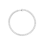 Quiet Icon-CZ Tennis Bracelet-Bracelets-Rhodium Plated Sterling Silver, Cubic Zirconia-Blue Ruby Jewellery-Vancouver Canada