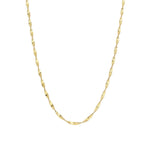 Quiet Icon-Twist Chain Necklace-Necklaces-14k Gold Vermeil-Blue Ruby Jewellery-Vancouver Canada