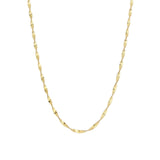 Quiet Icon-Twist Chain Necklace-Necklaces-14k Gold Vermeil-Blue Ruby Jewellery-Vancouver Canada