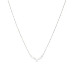 Quiet Icon-Curved CZ Stars Necklace-Necklaces-Rhodium Plated Sterling Silver, Cubic Zirconia-Blue Ruby Jewellery-Vancouver Canada