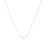 Quiet Icon-Curved CZ Stars Necklace-Necklaces-Rhodium Plated Sterling Silver, Cubic Zirconia-Blue Ruby Jewellery-Vancouver Canada