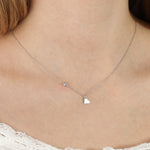 Quiet Icon-Drop Heart Necklace-Necklaces-Blue Ruby Jewellery-Vancouver Canada