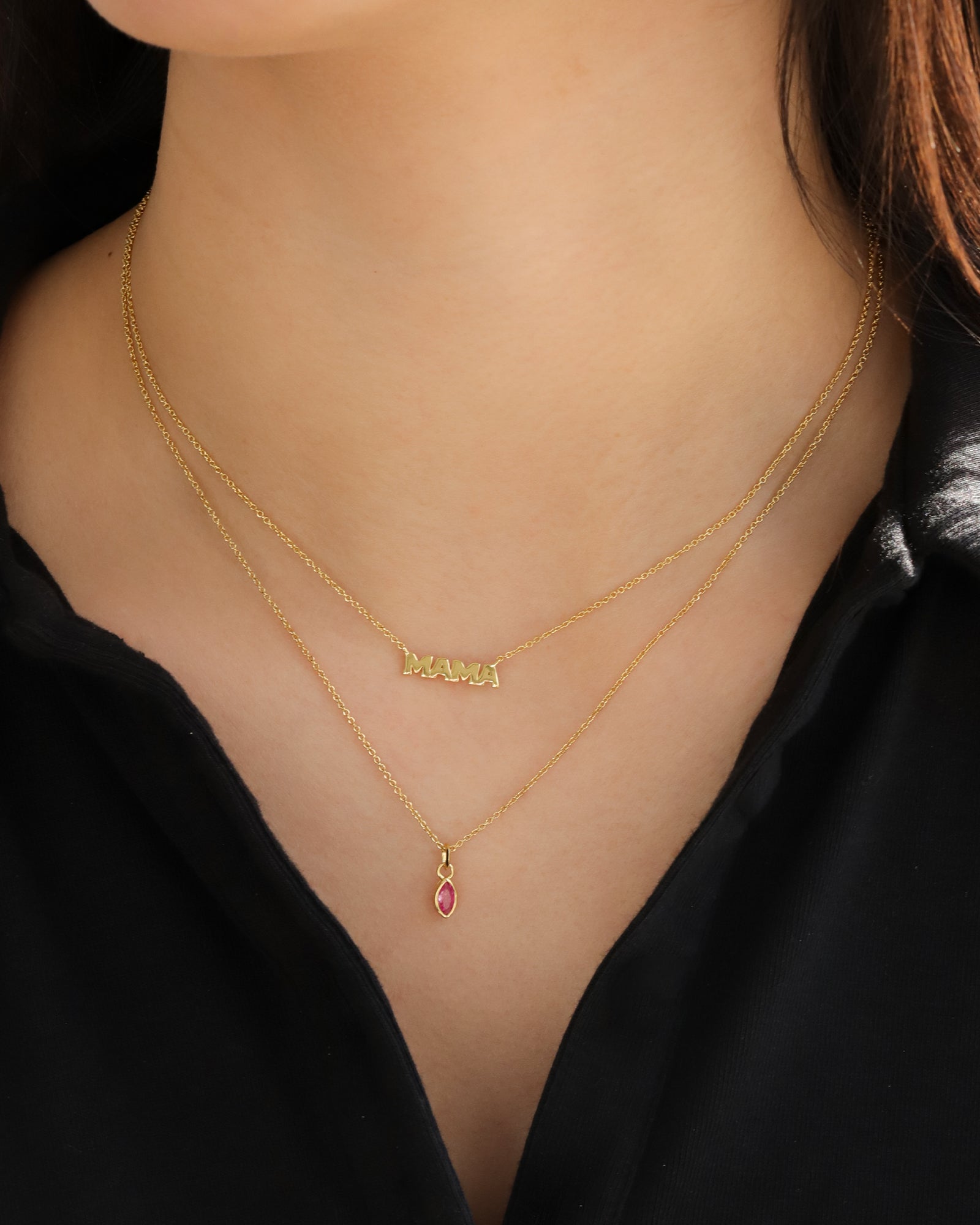 Quiet Icon-Marquise CZ Necklace-Necklaces-Blue Ruby Jewellery-Vancouver Canada