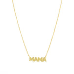 Quiet Icon-Mama Block Necklace-Necklaces-14k Gold Vermeil-Blue Ruby Jewellery-Vancouver Canada