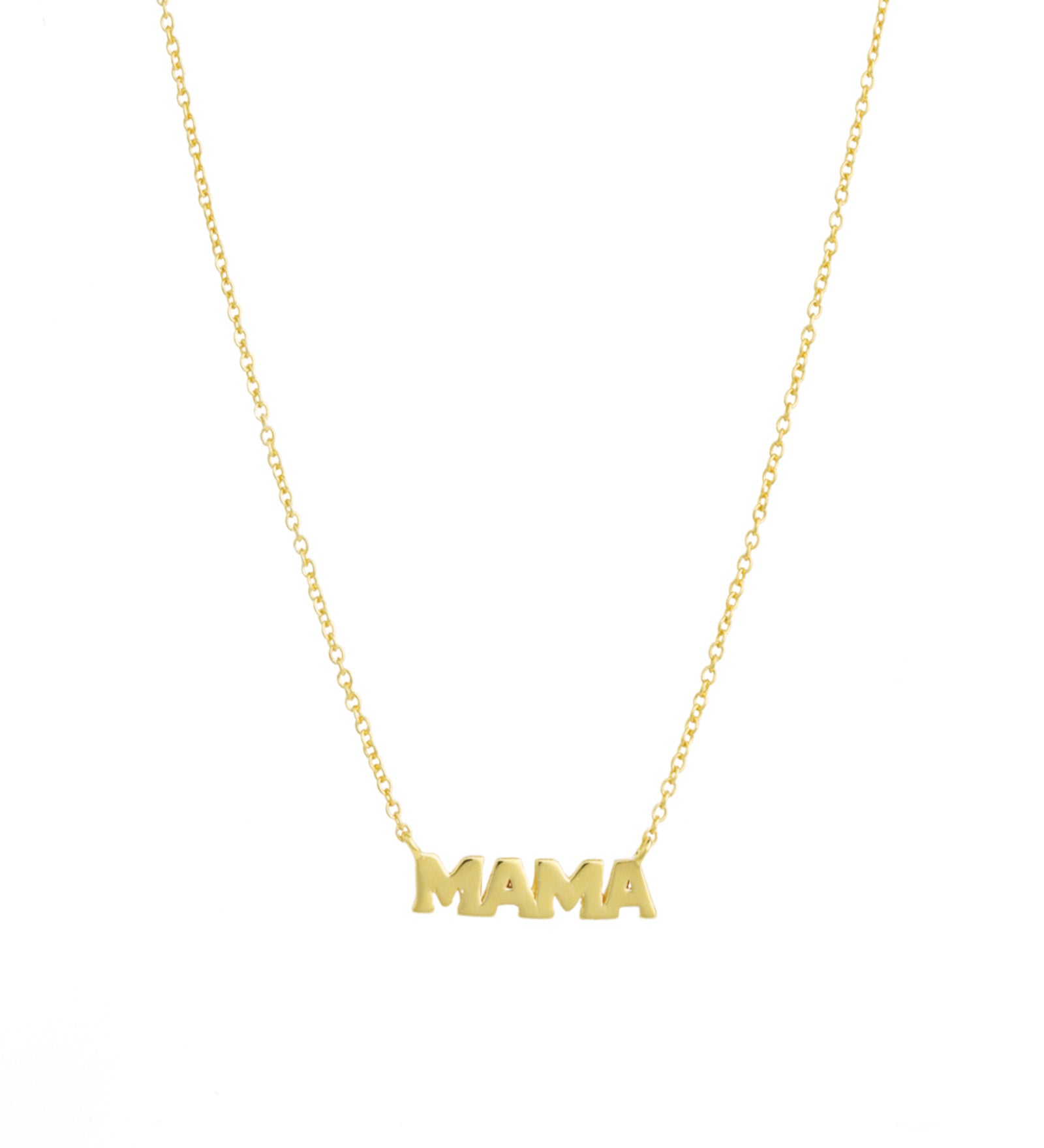 Quiet Icon-Mama Block Necklace-Necklaces-14k Gold Vermeil-Blue Ruby Jewellery-Vancouver Canada