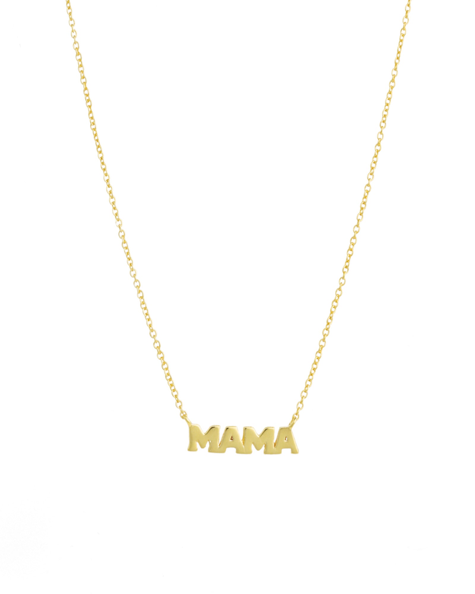 Quiet Icon-Mama Block Necklace-Necklaces-14k Gold Vermeil-Blue Ruby Jewellery-Vancouver Canada